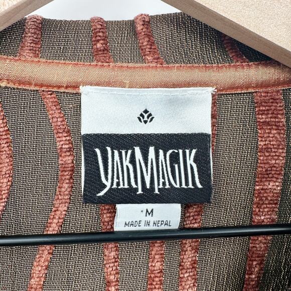 Yak Magik Vintage Open Jacket / Cardigan Beaded Sequin Artsy Size Medium - Picture 6 of 13